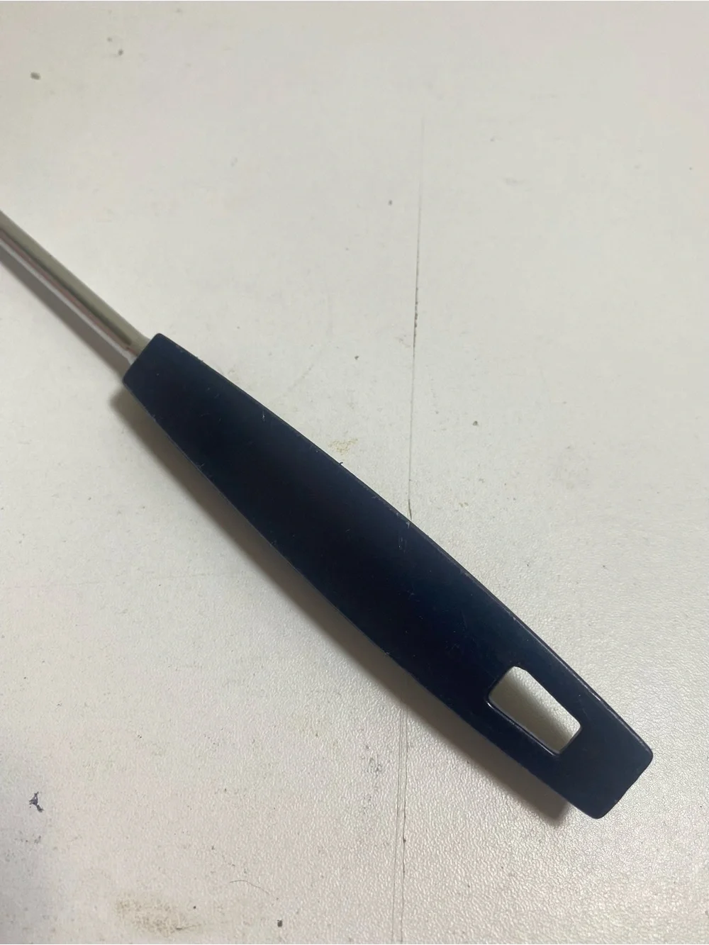 Vintage EKCO Slotted Turner Black Handle Stainless Steel